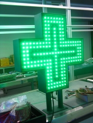 LED pharmacy cross 600 single color simple