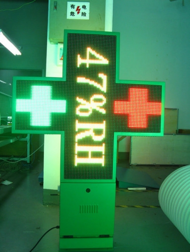 LED pharmacy cross 1000 full color P10