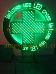 LED pharmacy cross 1200 single color P16 round