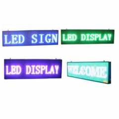 Waterproof led scroll display P10 programmable led message sign single color outdoor