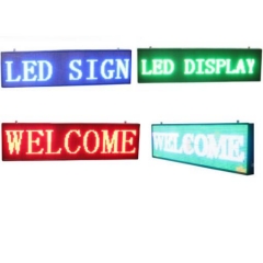 Waterproof led scroll display P10 programmable led message sign single color outdoor