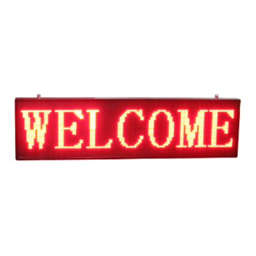 Outdoor scrolling led sign board P10 red led moving message sign OEM / ODM