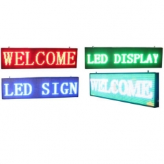 Waterproof led scroll display P10 programmable led message sign single color outdoor