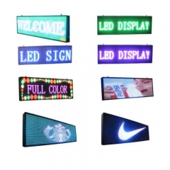 China outdoor scrolling LED signs P10 tricolor led  scrolling message display board