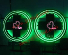 LED pharmacy cross 1200 full color P16 round