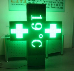 LED pharmacy cross 1200 single color P12.5