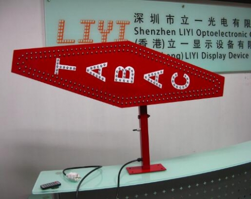 led tabac sign right-angle