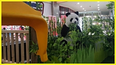 SuperQueen Animatronic Animals Panda Tiger Elephant for Africa Shopping Mall Events