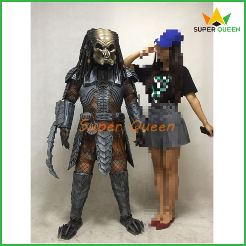 halloween alien predator costume Bar Halloween party Costume Jagged Warrior  Armor Cosplay