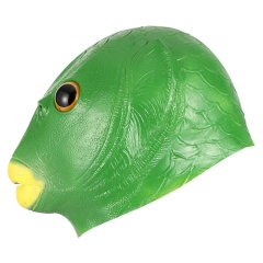 Green Fish Head Full Mask