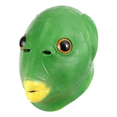 Green Fish Head Full Mask