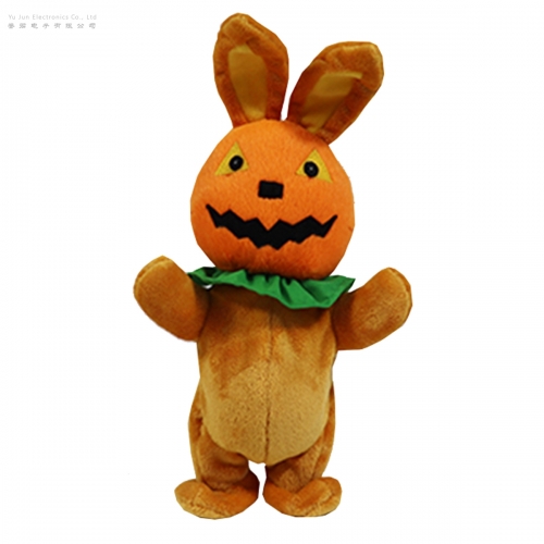 SINGING AND WALKING PUMPKIN BUNNY