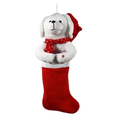 35”ANIMATED SINGING DOG STOCKING