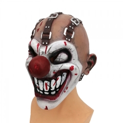 恐怖小丑面具 派对舞会恐怖乳胶头套