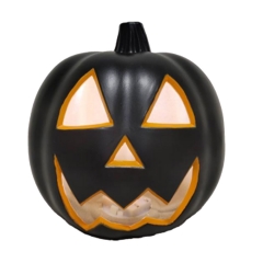 9”Blow Mold Lighted Pumpkin （BO ）