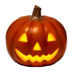 16.5” Blow Mold Lighted Smile Pumpkin