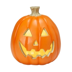 9” Blow Mold Lighted Pumpkin