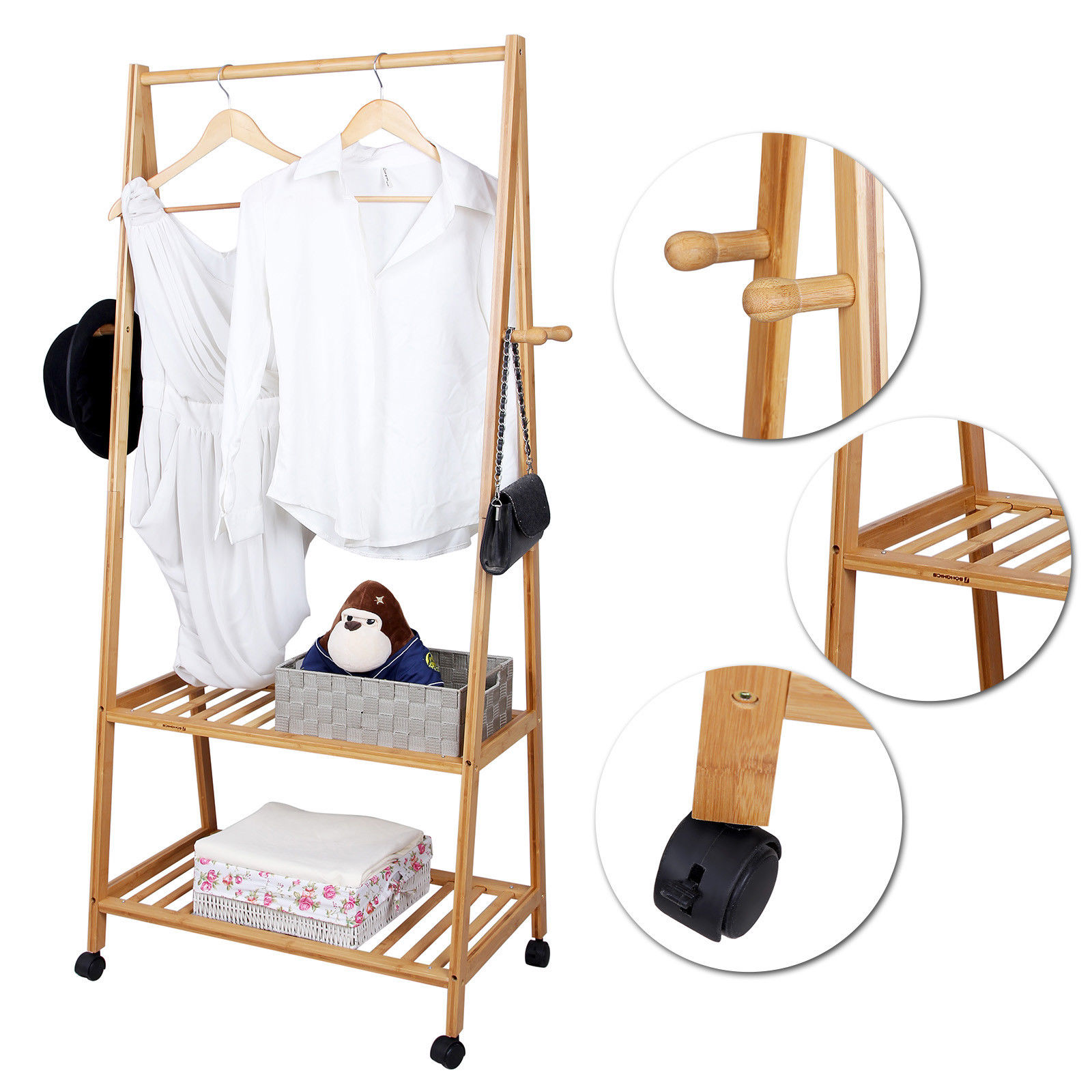 Clothes rack Coat rack with shoe rack