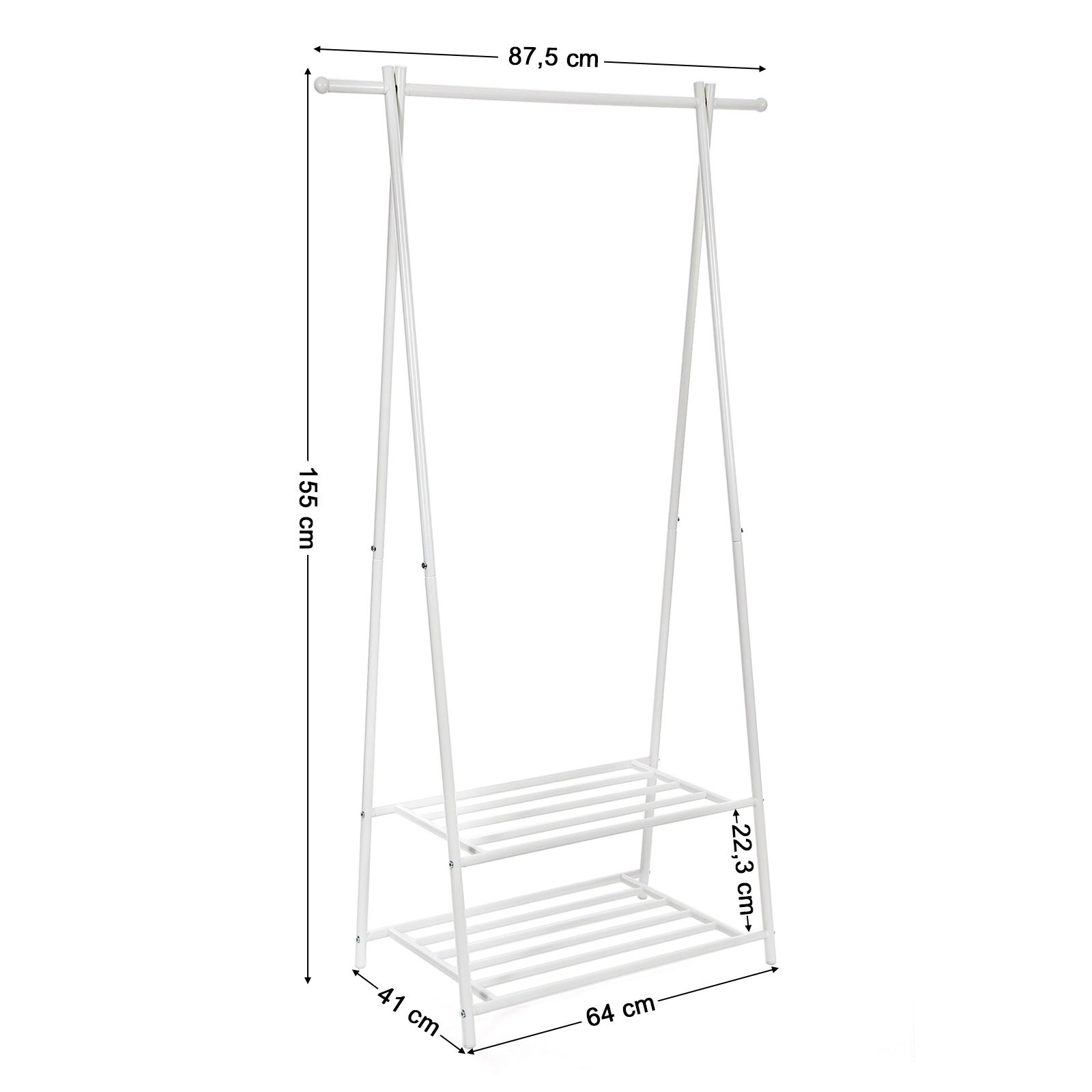 Clothes rack Coat rack with shoe rack