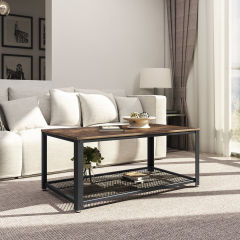 Coffee table coffee table with metal legs waterproof table top