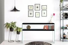 TV table, shelf, TV table, wood glass