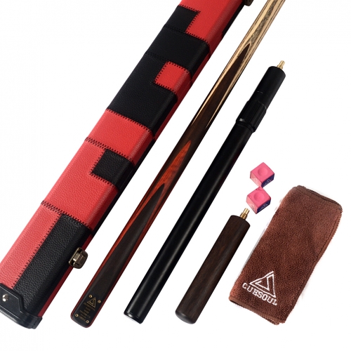 D413 CUESOUL Deluxe Paket von Handwerk 57inch einem Stück Snooker Cue