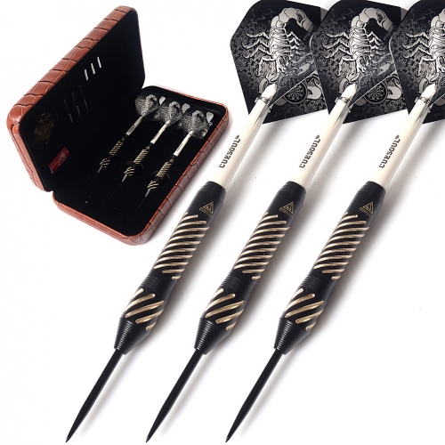 CUESOUL Black Scorpion 20/22/24 Gram Steel Tip Brass Darts