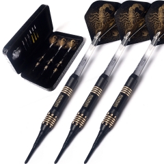 CUESOUL Black Scorpion Pure Brass 16 Gram Soft Tip Darts