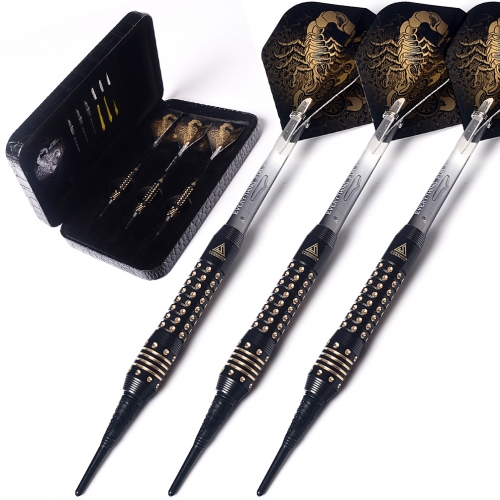 CUESOUL Black Scorpion Pure Brass 16 Gram Soft Tip Darts