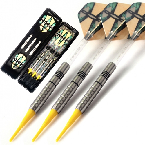 CUESOUL ST (L) -C3204 85% Natural Tungsten 16 Gramm Soft Tip Darts