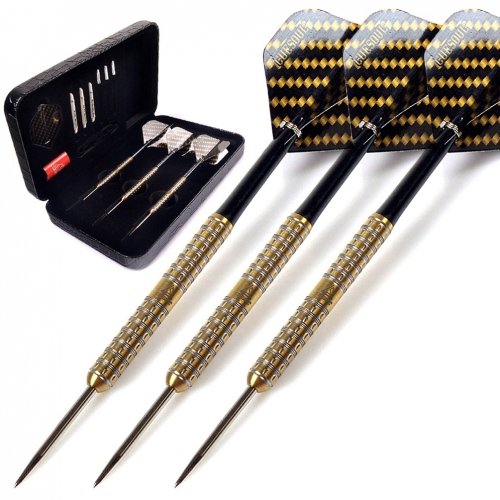 CUESOUL Swift 22g/24g/26g Super Slim Golden Tungsten Steel Tip Darts Set