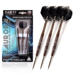 CUESOUL AURORA 21/23g/25g Steel Tip Tungsten Dart Set with Brown Titanium Nitride Coating