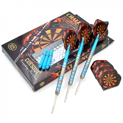 CUESOUL 22/24/26 Gramm Wolfram Stahlspitze Slim Darts Set -Challenge Serie