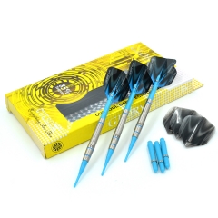 CUESOUL GLORY 85% Tungsten 16g Soft Tip Dart Set con Blue Line