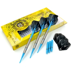 CUESOUL GLORY 85% Tungsten 16g Soft Tip Dart Set con ranura múltiple