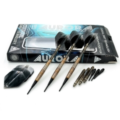 CUESOUL AURORA CSAR-N2102 18g Soft Tip Tungsten Dart Set with Multi Groove