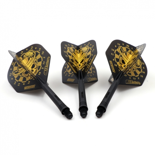 CUESOUL JAZZ-METAL ROST Integrated Dart Shaft und Flights Standard Shape, 3er Set