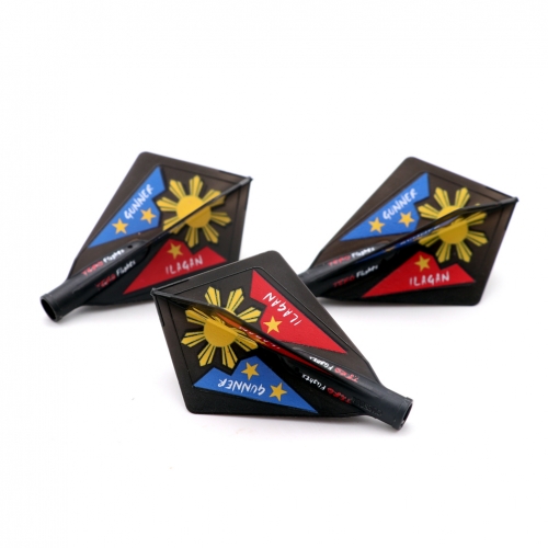 TERO Flight System (LOURENCE‘THE GUNNER' ILAGAN Edition)AK4 Dart Flights Diamond Shape,Set of 3 pcs