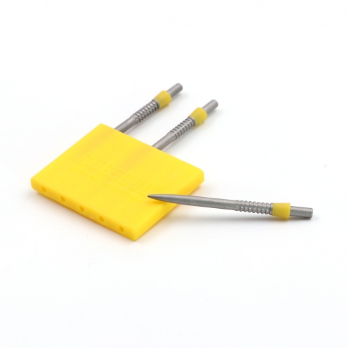 CUESOUL TOUCH POINT II Replacement Dart Steel Point,Yellow Steel Tips,Pack of 3pcs