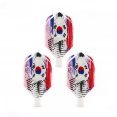 CUESOUL  TERO AK4 Dart Flights in Standard Shape with South Korea Flag ,Set of 3 pcs