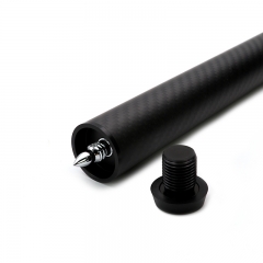 CUESOUL 12 Inch Carbon Fiber Pool Cue Extension with 3 Bumpers Fittings