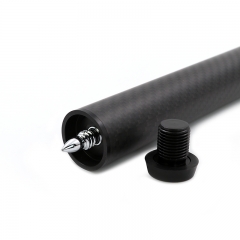 CUESOUL 8 Inch Carbon Fiber Pool Cue Extension with 3 Bumpers Fittings