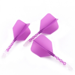 CUESOUL ROST T19 Integrated Ice Dart Shaft and Purple Flight, Big Wing Shape,Set of 3