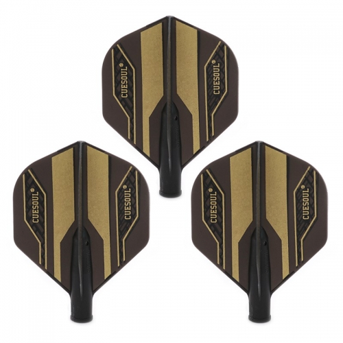 CUESOUL TERO FLIGHT SYSTEM AK4 Dart Flights Standard Shape with Stripe,Set of 3 pcs