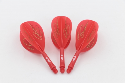 CUESOUL ROST Flight System (ROBBIE GREEN Edition)AK5 Dart Flights Pear Shape S Size,Set of 3 pcs