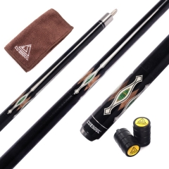 CUESOUL 58" CSBK007 19oz Full Maple Pool Cue Stick with Joint Protector/Shaft Protector and Cue Towel