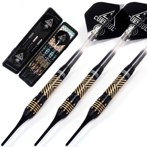 CUESOUL Professional Black Scorpion 16g Soft Tip Darts