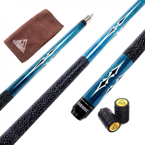 CUESOUL 21oz Pool Cue Stick with 12.75mm Cue Tip with or without Cue Case