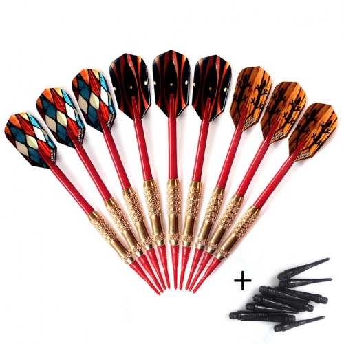 CUESOUL 9 pcs Soft Tip Darts 12/15/16g Barrel with Dart Wallet