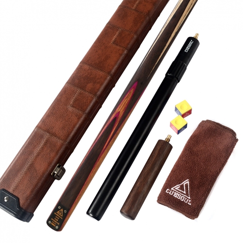 CUESOUL D412 Paquete de lujo de Manualidades 57inch de una pieza del billar Cue